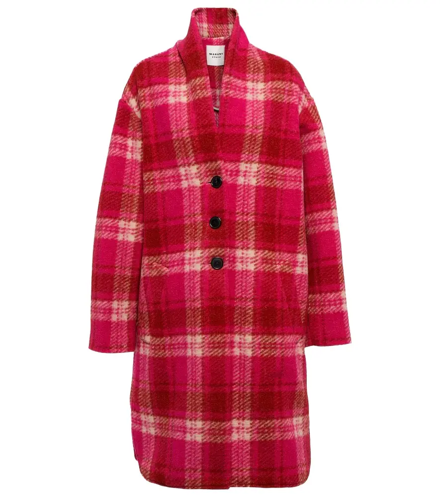 Marant Etoile Gabriel checked flannel coat | Image 1 Marant Etoile Gabriel checked flannel coat | Image 1
