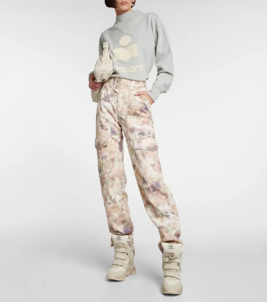 Marant Étoile Vayoneo printed denim cargo pants | Thumbnail 3