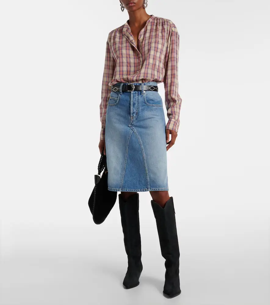 Marant Étoile Fiali denim midi skirt | Thumbnail 2
