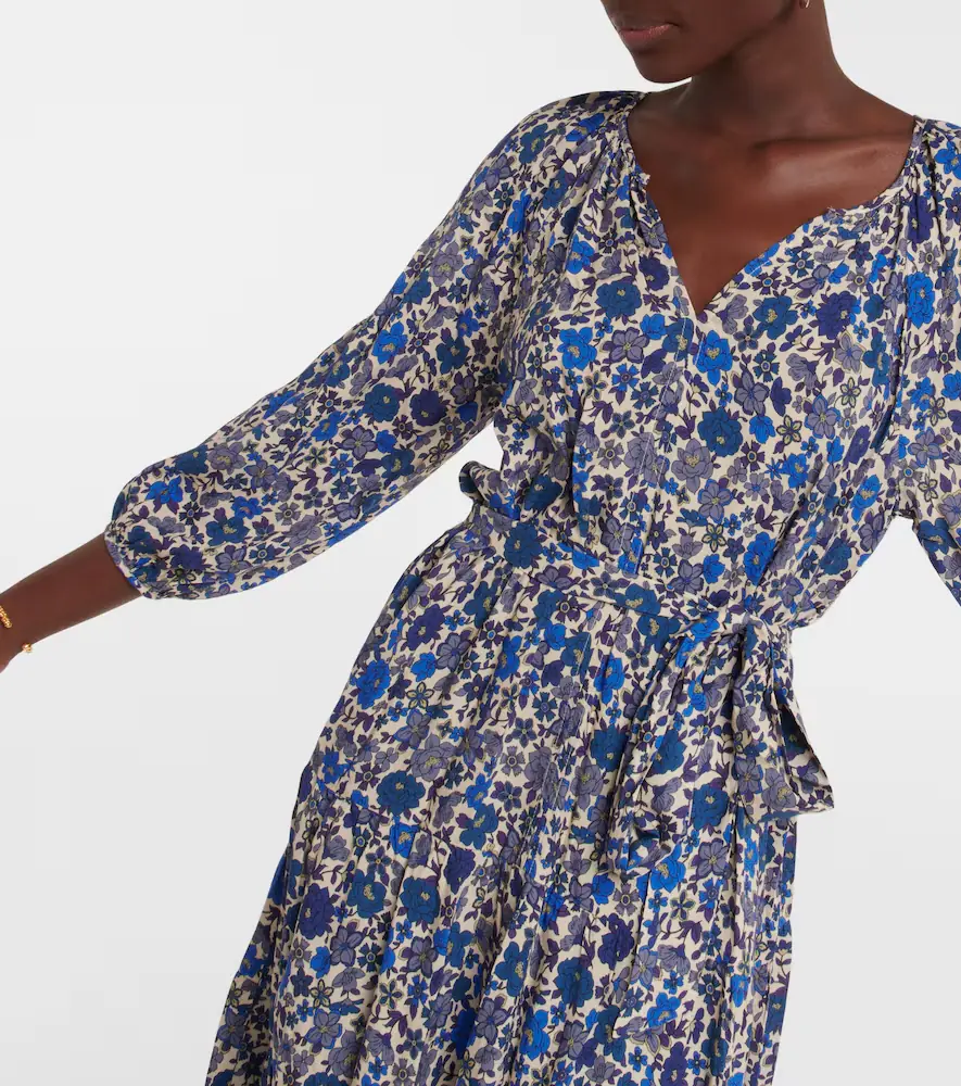 Velvet Maddy floral midi dress | Thumbnail 5