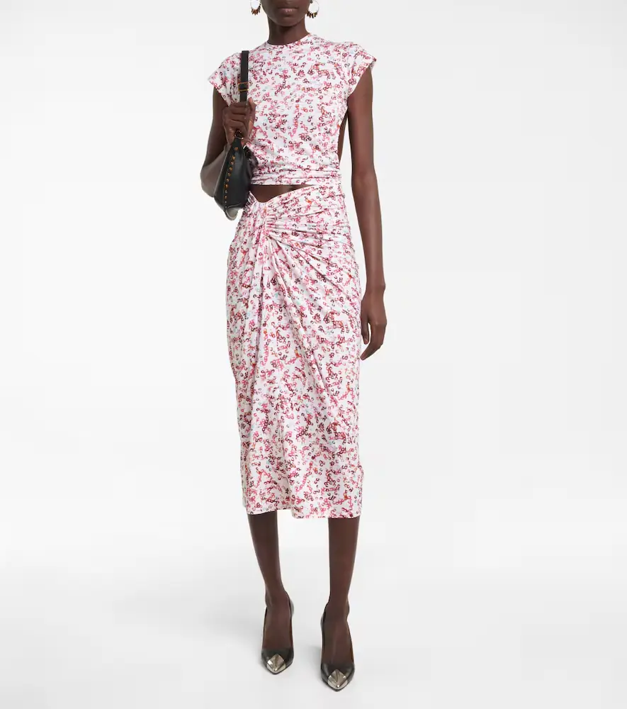 Marant Étoile Jeldia printed jersey midi skirt | Thumbnail 3