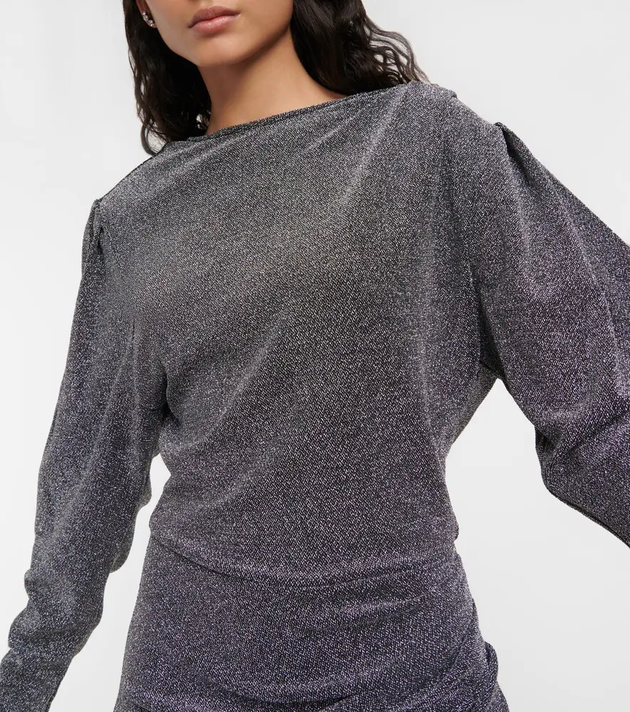 Marant Étoile Benedicte metallic knit minidress | Thumbnail 2