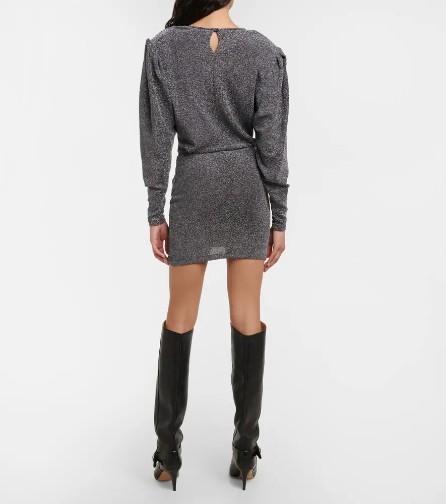 Marant Étoile Benedicte metallic knit minidress | Thumbnail 3