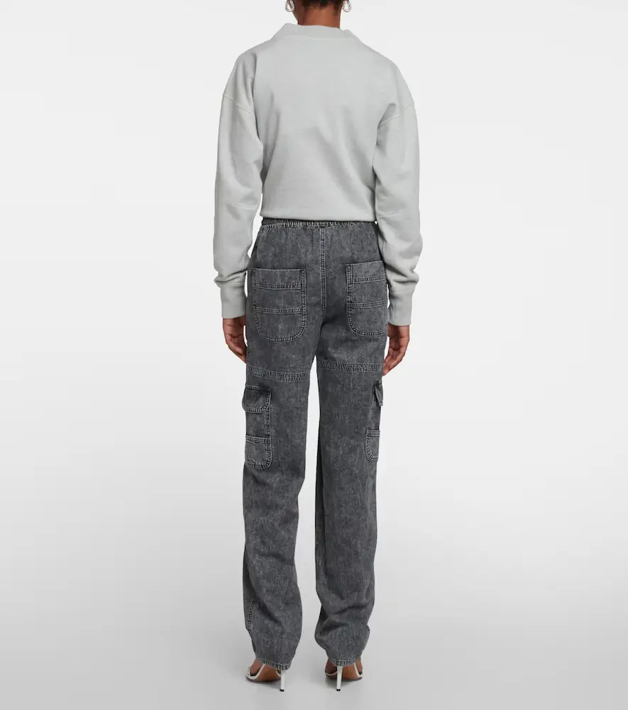 Marant Étoile Viamao high-rise cotton pants | Thumbnail 4