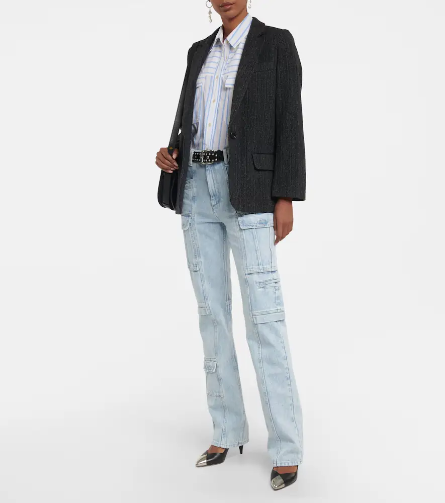 Marant Étoile Nulenci striped cotton shirt | Thumbnail 3