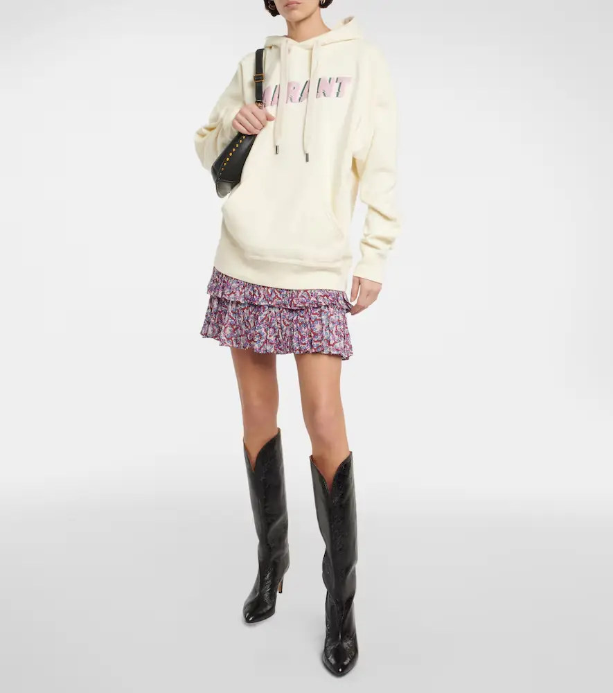 Marant Étoile Mansel logo cotton-blend hoodie | Thumbnail 3