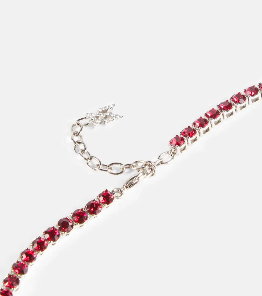 Amina Muaddi Tennis crystal-embellished necklace | Thumbnail 3 Amina Muaddi Tennis crystal-embellished necklace | Thumbnail 3