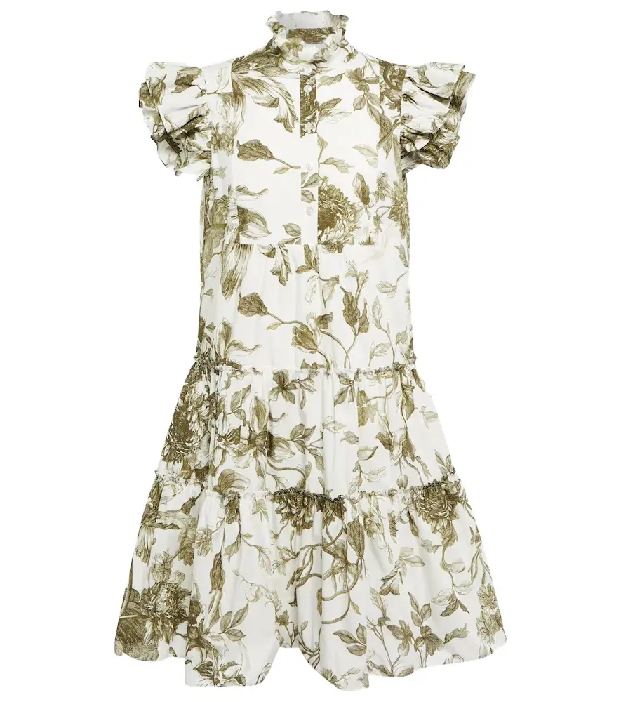 Erdem Pomona printed cotton minidress