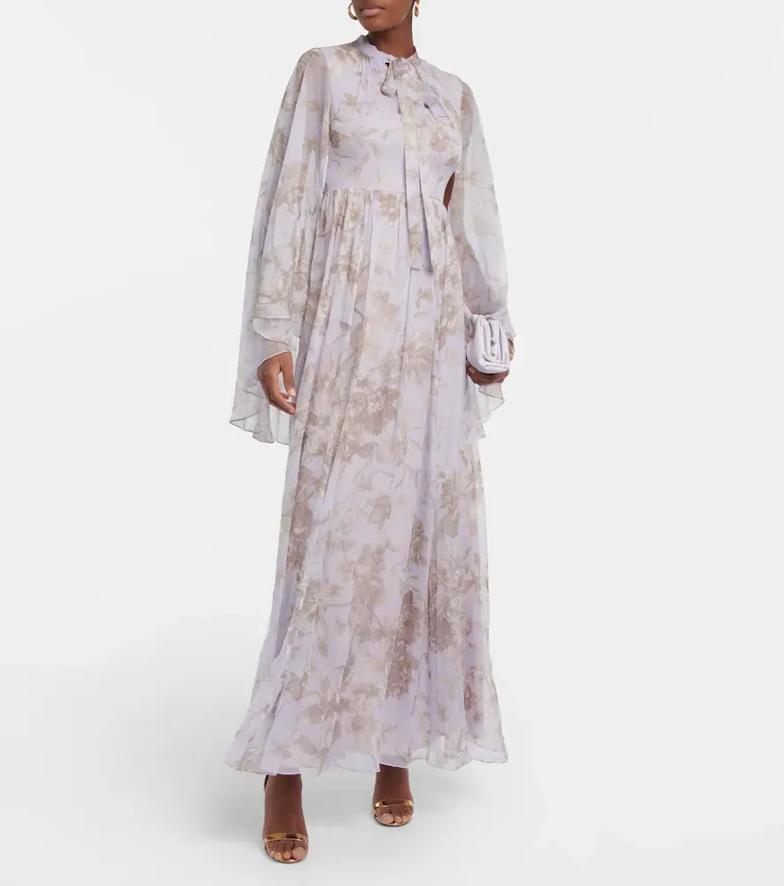 Erdem Chiara printed silk gown | Thumbnail 2