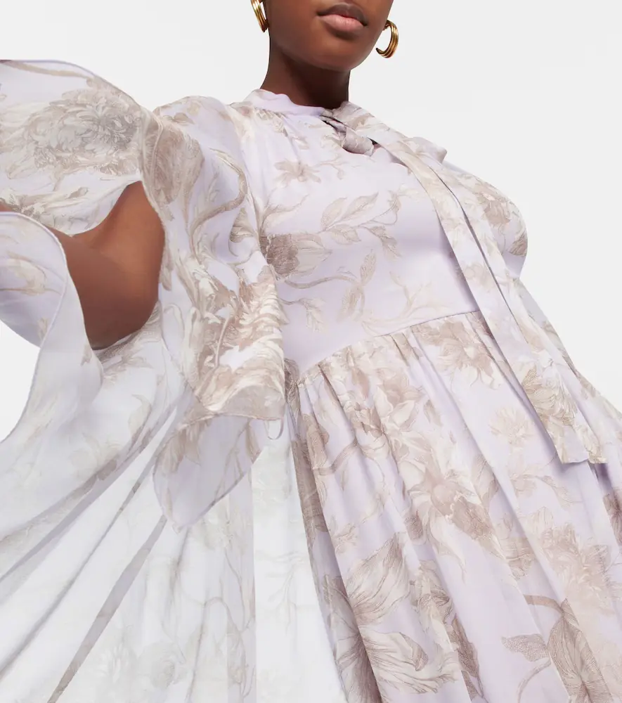 Erdem Chiara printed silk gown | Thumbnail 3