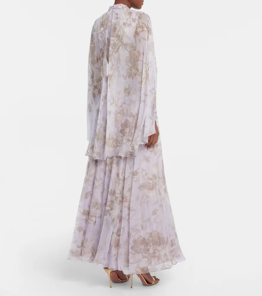 Erdem Chiara printed silk gown | Thumbnail 6