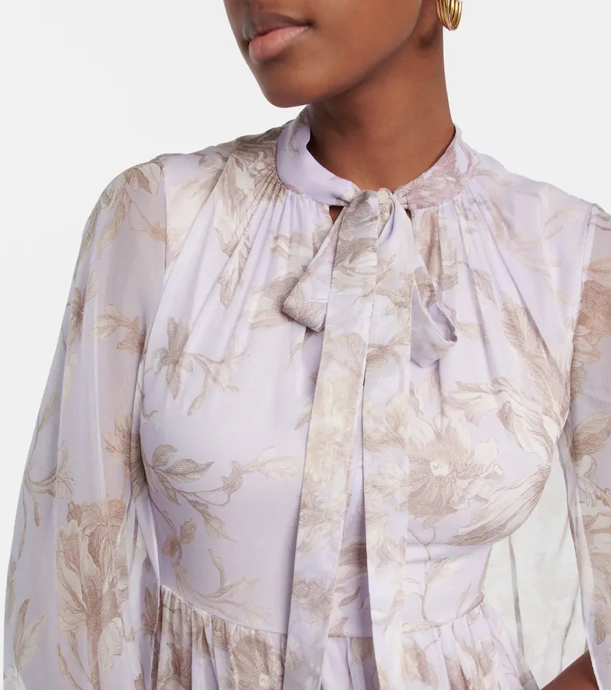Erdem Chiara printed silk gown | Thumbnail 7