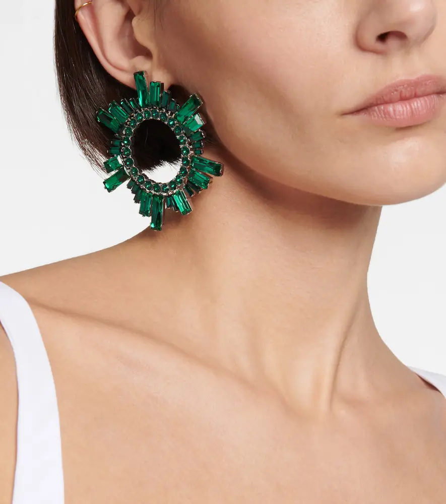 Amina Muaddi Begum crystal-embellished earrings | Thumbnail 5