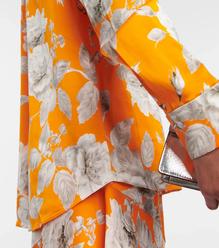 Erdem Lillia floral satin blouse | Thumbnail 2