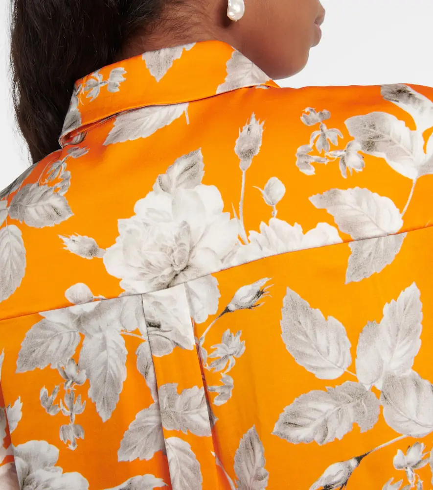 Erdem Lillia floral satin blouse | Thumbnail 4
