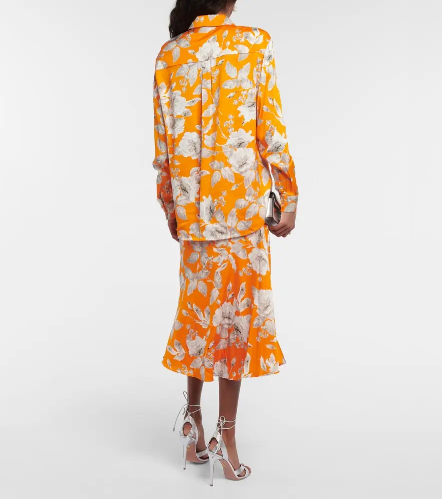 Erdem Lillia floral satin blouse | Thumbnail 5