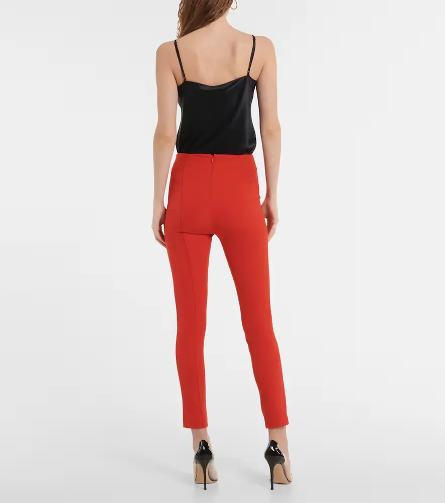 Veronica Beard High-rise skinny scuba pants | Thumbnail 2