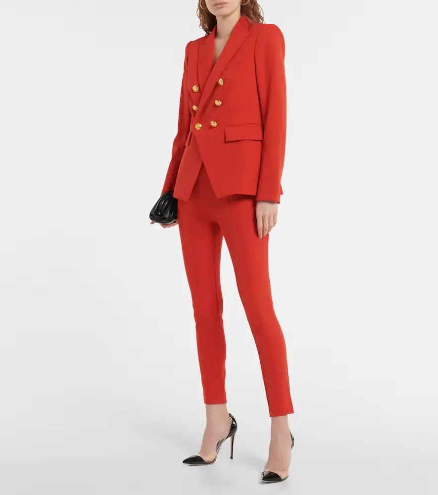 Veronica Beard High-rise skinny scuba pants | Thumbnail 4