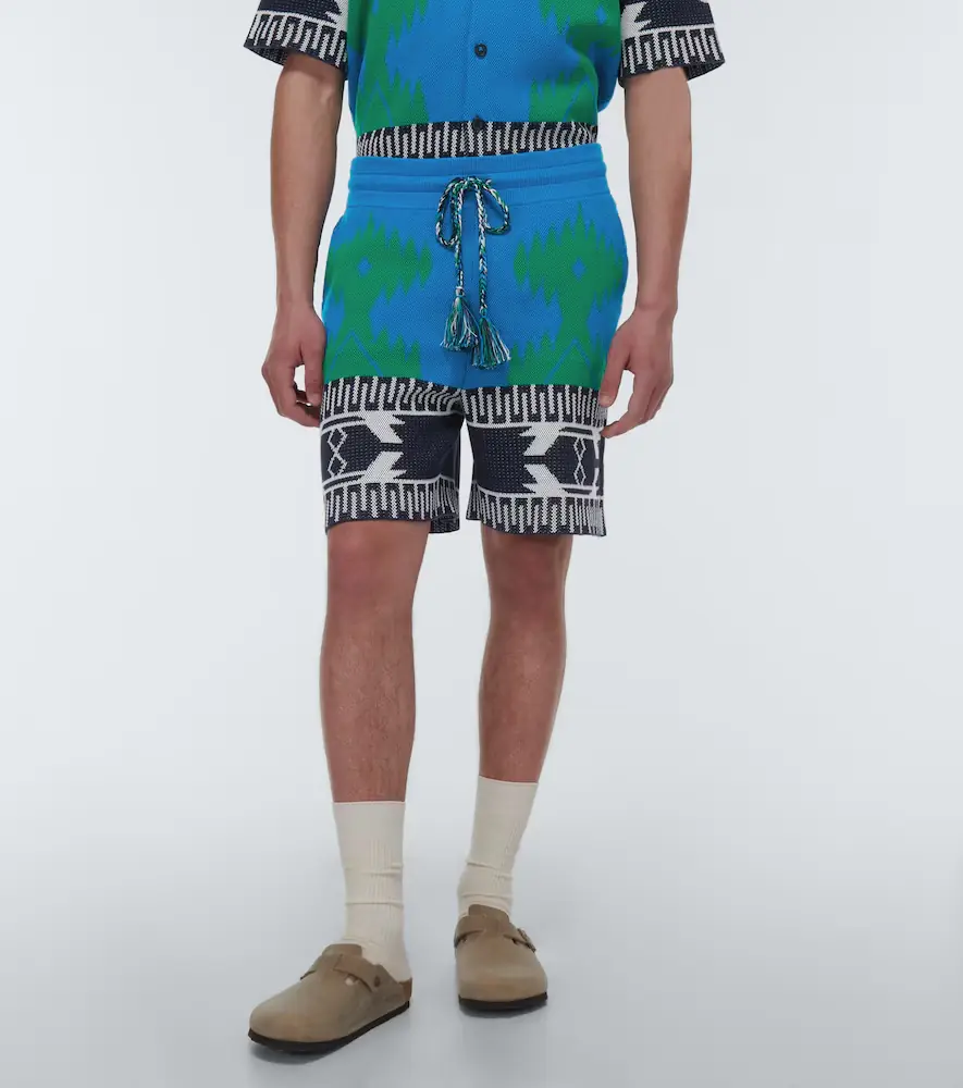 Alanui Cotton Piquet Icon jacquard shorts | Thumbnail 2 Alanui Cotton Piquet Icon jacquard shorts | Thumbnail 2