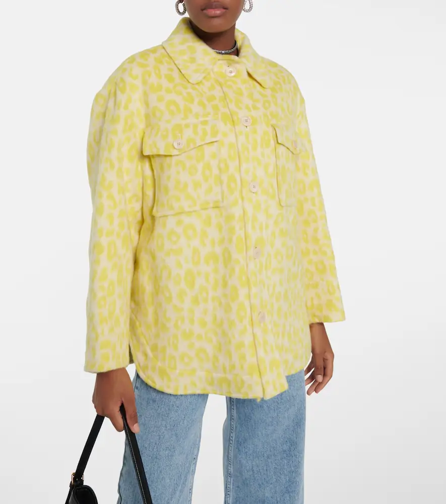 Isabel Marant Printed virgin wool overshirt | Thumbnail 3