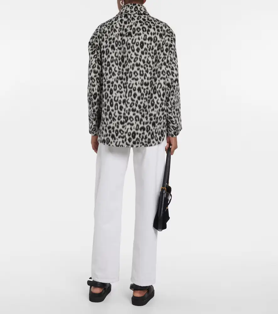 Isabel Marant Odelino leopard-print virgin wool jacket | Thumbnail 3 Isabel Marant Odelino leopard-print virgin wool jacket | Thumbnail 3