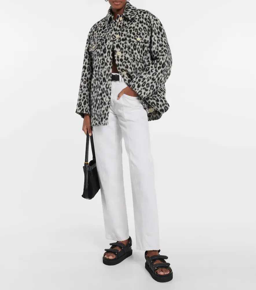 Isabel Marant Odelino leopard-print virgin wool jacket | Thumbnail 4 Isabel Marant Odelino leopard-print virgin wool jacket | Thumbnail 4