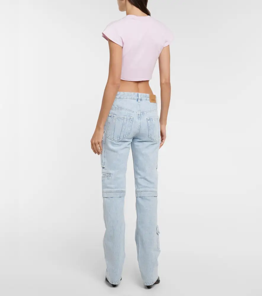 Isabel Marant Zineae cotton jersey crop top | Thumbnail 2