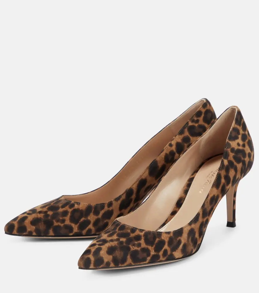 Gianvito Rossi Gianvito 70 leopard-print suede pumps | Thumbnail 3