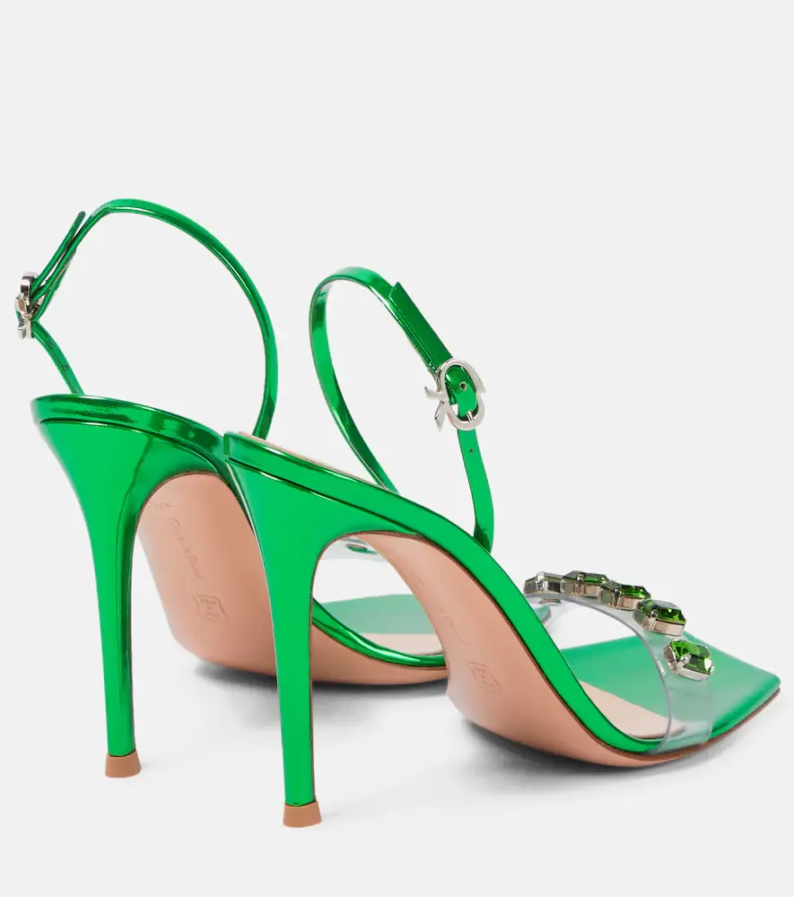 Gianvito Rossi Ribbon Candy 105 leather sandals | Thumbnail 4