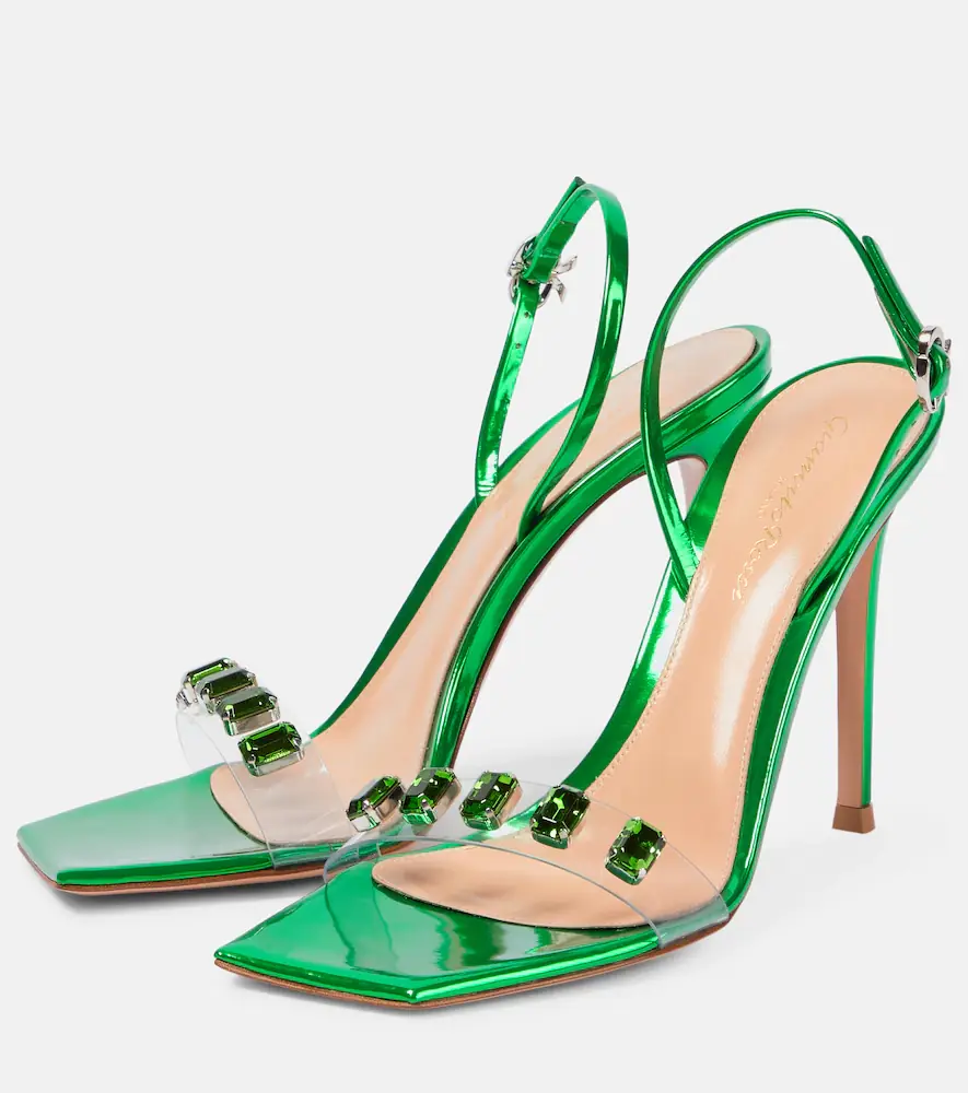 Gianvito Rossi Ribbon Candy 105 leather sandals | Thumbnail 5