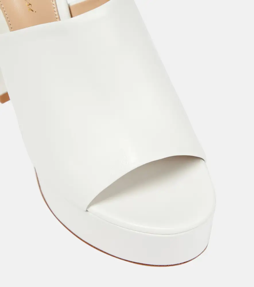 Gianvito Rossi Holly leather platform mules | Thumbnail 2 Gianvito Rossi Holly leather platform mules | Thumbnail 2