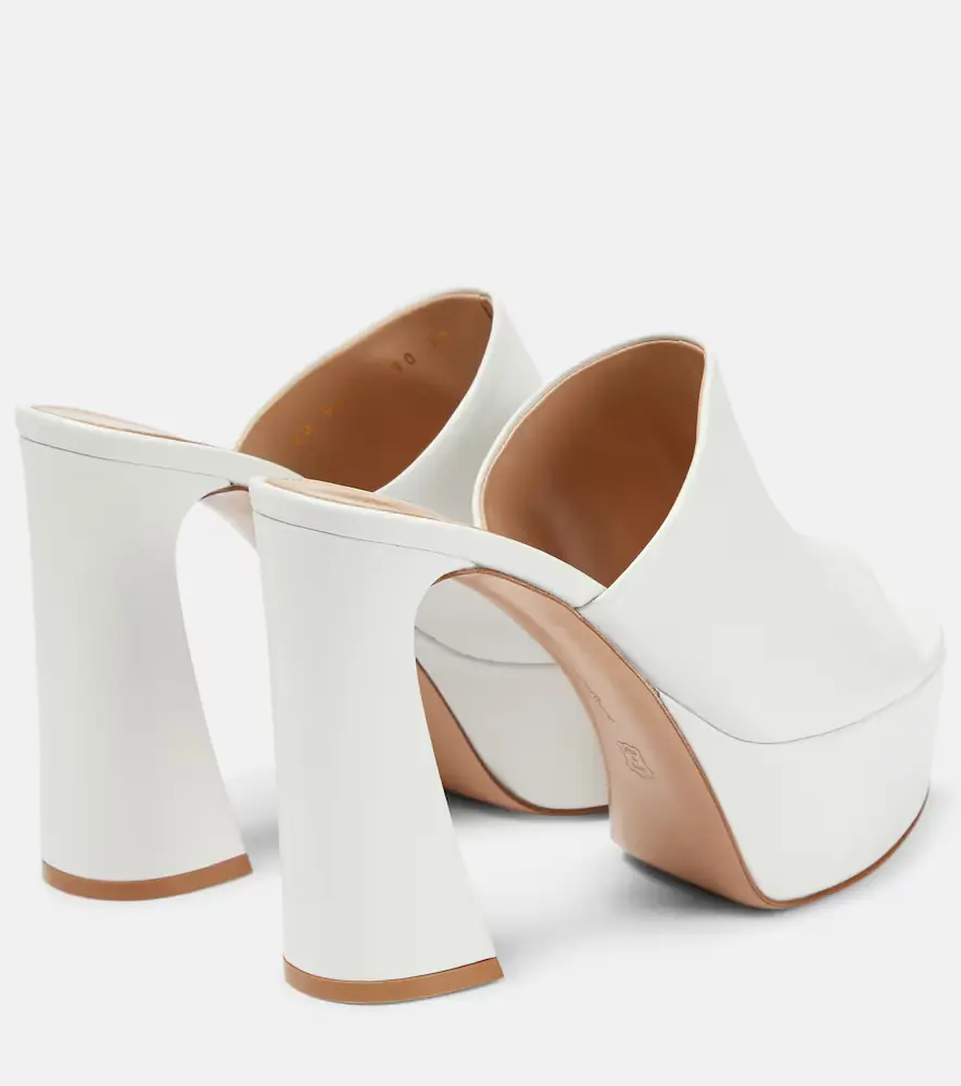 Gianvito Rossi Holly leather platform mules | Thumbnail 3 Gianvito Rossi Holly leather platform mules | Thumbnail 3