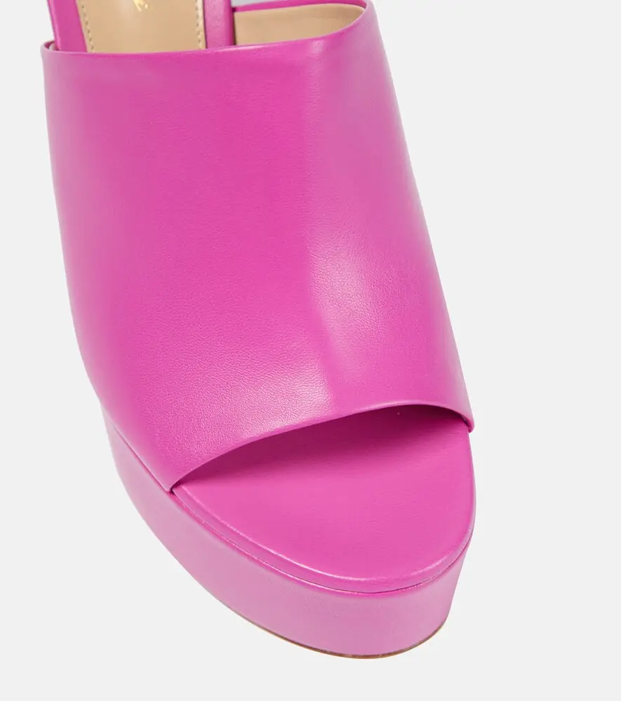 Gianvito Rossi Holly leather platform mules | Thumbnail 3 Gianvito Rossi Holly leather platform mules | Thumbnail 3