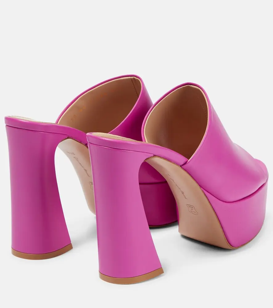 Gianvito Rossi Holly leather platform mules | Thumbnail 4 Gianvito Rossi Holly leather platform mules | Thumbnail 4
