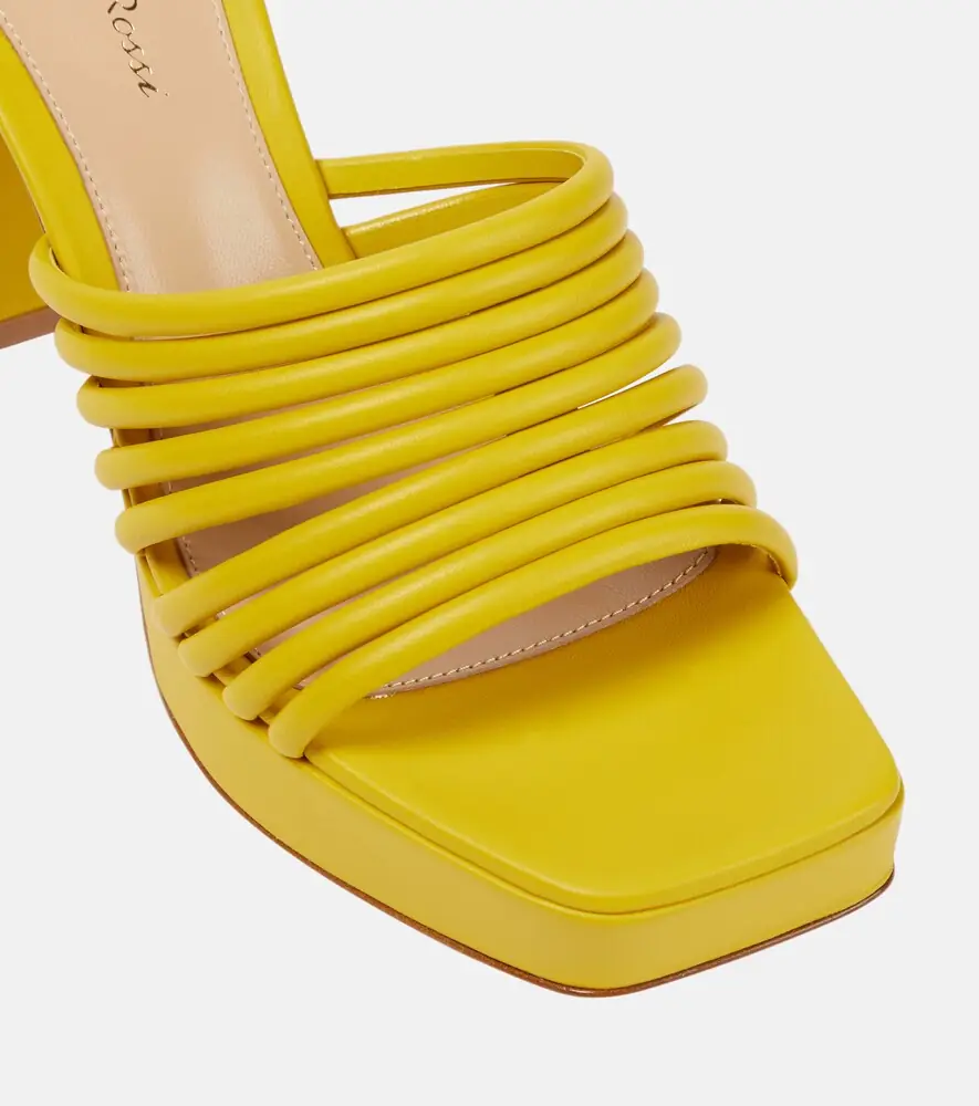 Gianvito Rossi Lena 95 leather mules | Thumbnail 2