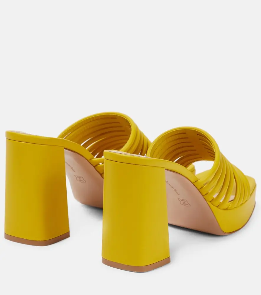 Gianvito Rossi Lena 95 leather mules | Thumbnail 3
