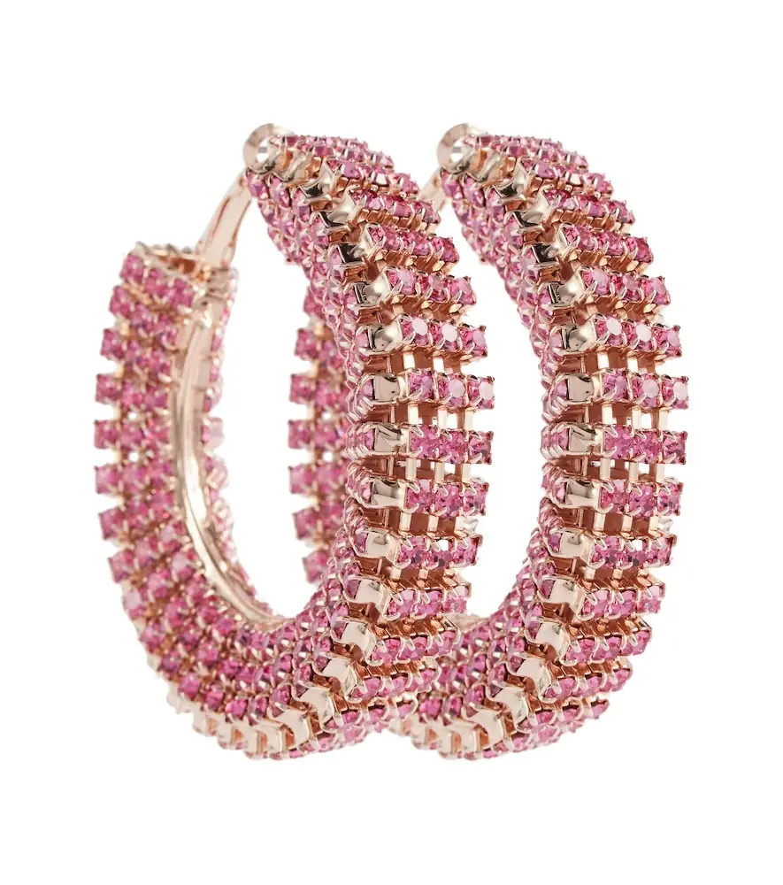 Magda Butrym Crystal-embellished hoop earrings | Image 1 Magda Butrym Crystal-embellished hoop earrings | Image 1