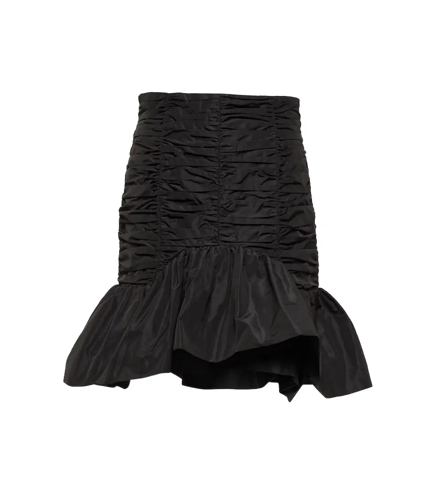 Patou Ruched faille miniskirt | Image 1 Patou Ruched faille miniskirt | Image 1