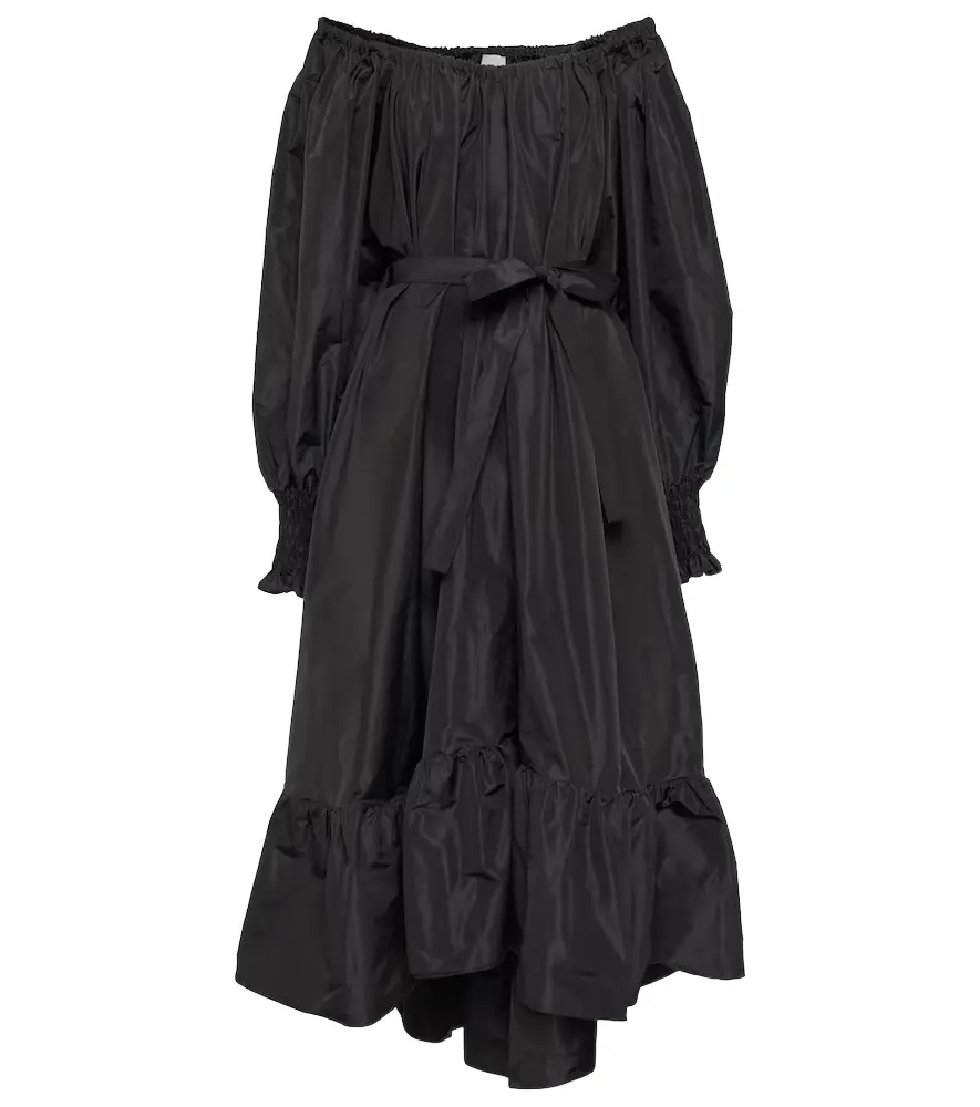Patou Off-shoulder faille maxi dress | Image 1 Patou Off-shoulder faille maxi dress | Image 1