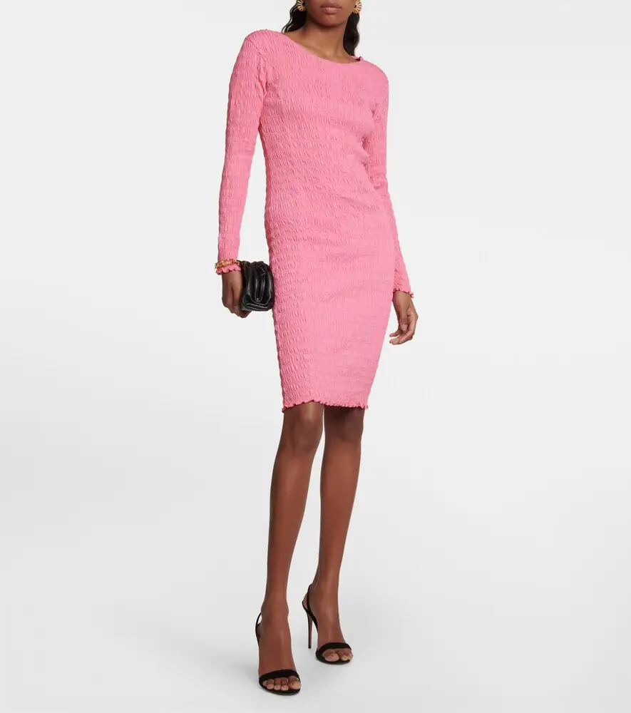 Patou Smocked cotton-jersey mini dress | Thumbnail 2