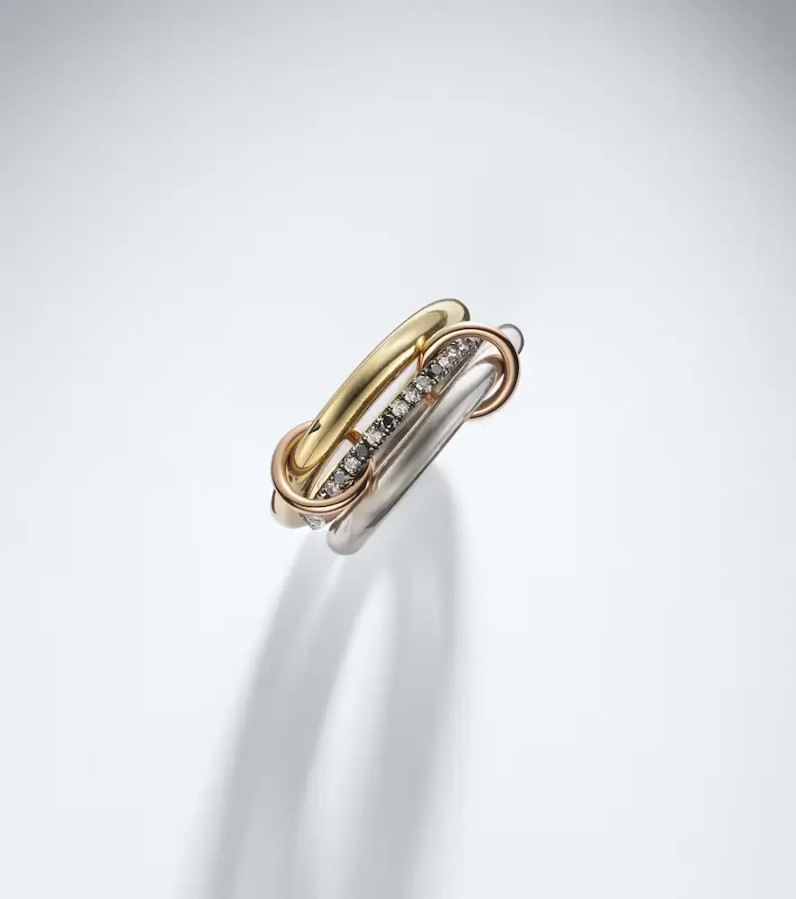 Spinelli Kilcollin Libra 18kt gold and sterling silver rings with diamonds | Thumbnail 5 Spinelli Kilcollin Libra 18kt gold and sterling silver rings with diamonds | Thumbnail 5