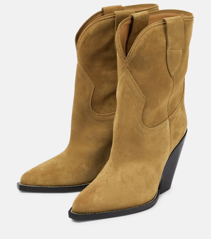 Isabel Marant Leyane suede mid-calf cowboy boots | Thumbnail 3