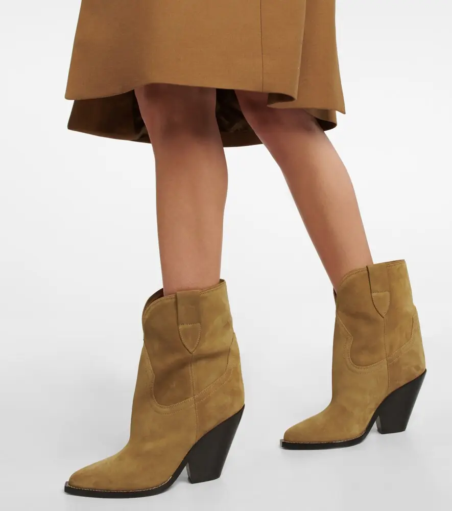 Isabel Marant Leyane suede mid-calf cowboy boots | Thumbnail 7