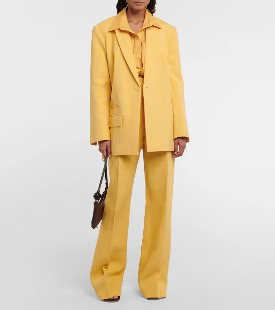 Jacquemus La Veste Tibau linen-blend blazer | Thumbnail 2 Jacquemus La Veste Tibau linen-blend blazer | Thumbnail 2
