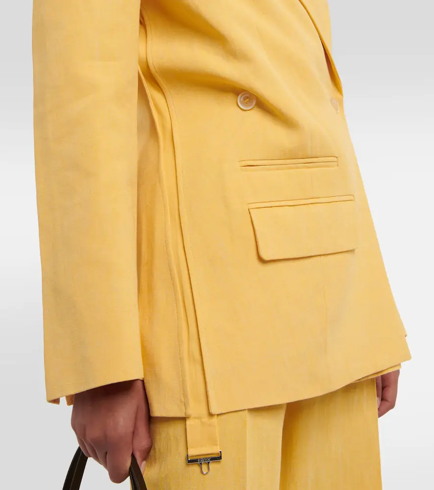 Jacquemus La Veste Tibau linen-blend blazer | Thumbnail 3 Jacquemus La Veste Tibau linen-blend blazer | Thumbnail 3