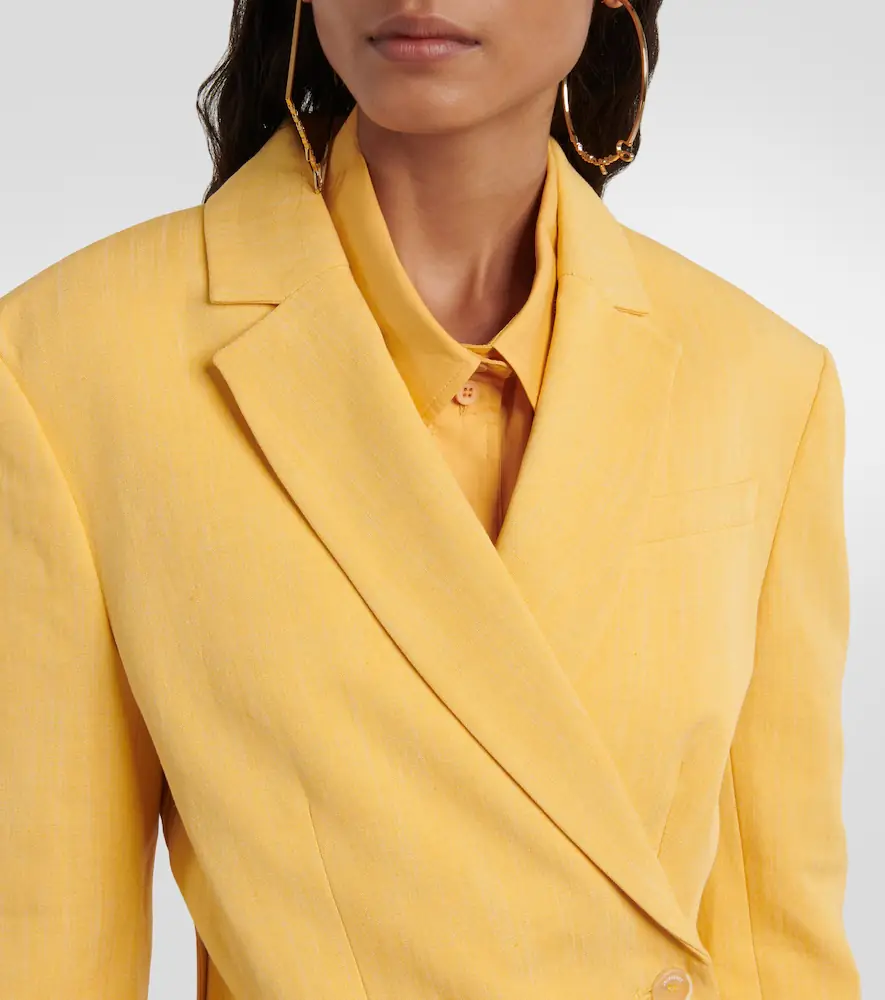 Jacquemus La Veste Tibau linen-blend blazer | Thumbnail 4 Jacquemus La Veste Tibau linen-blend blazer | Thumbnail 4