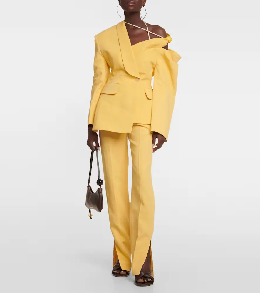 Jacquemus La Veste Baska linen-blend blazer | Thumbnail 4 Jacquemus La Veste Baska linen-blend blazer | Thumbnail 4