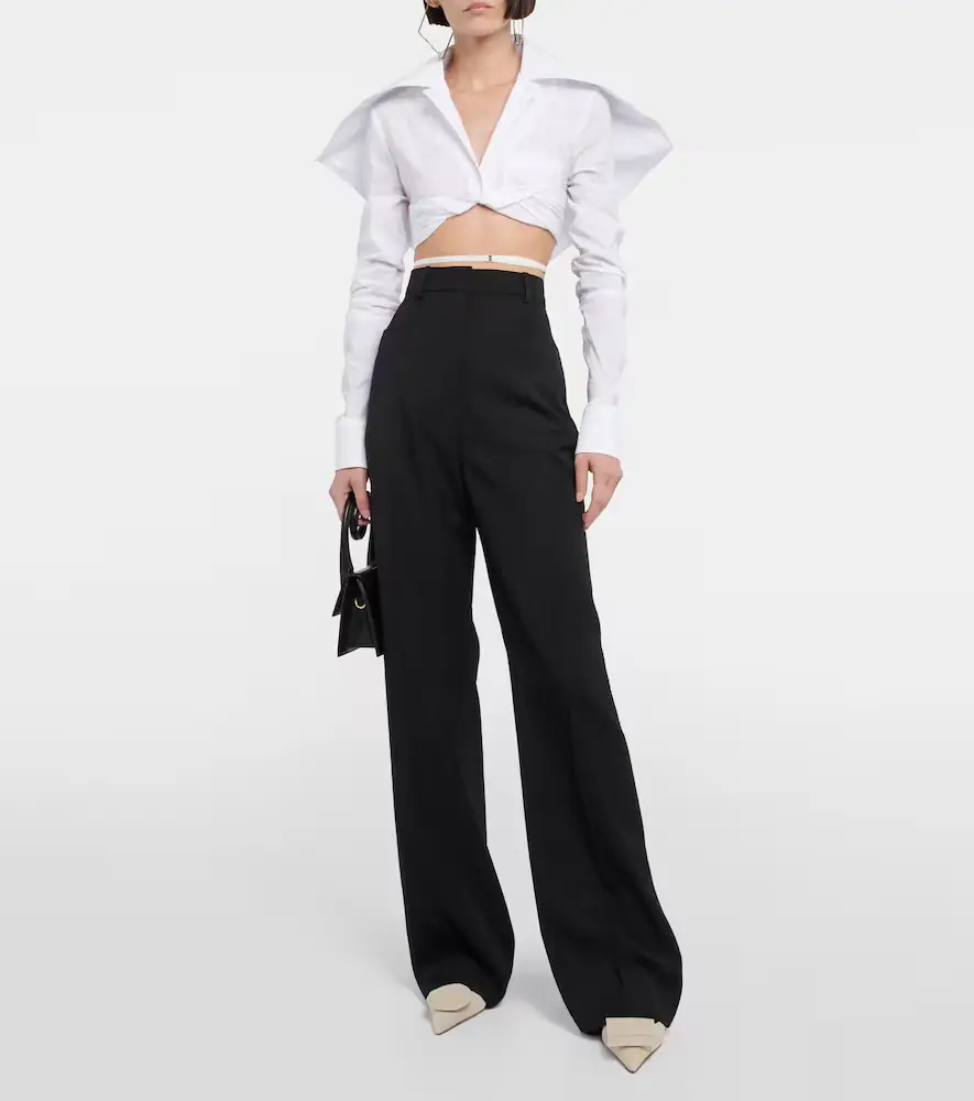 Jacquemus La Chemise Meio cotton cropped shirt | Thumbnail 2 Jacquemus La Chemise Meio cotton cropped shirt | Thumbnail 2