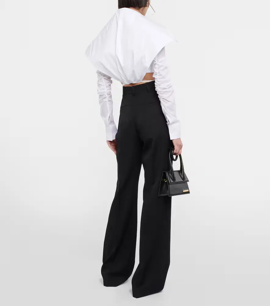 Jacquemus La Chemise Meio cotton cropped shirt | Thumbnail 3 Jacquemus La Chemise Meio cotton cropped shirt | Thumbnail 3