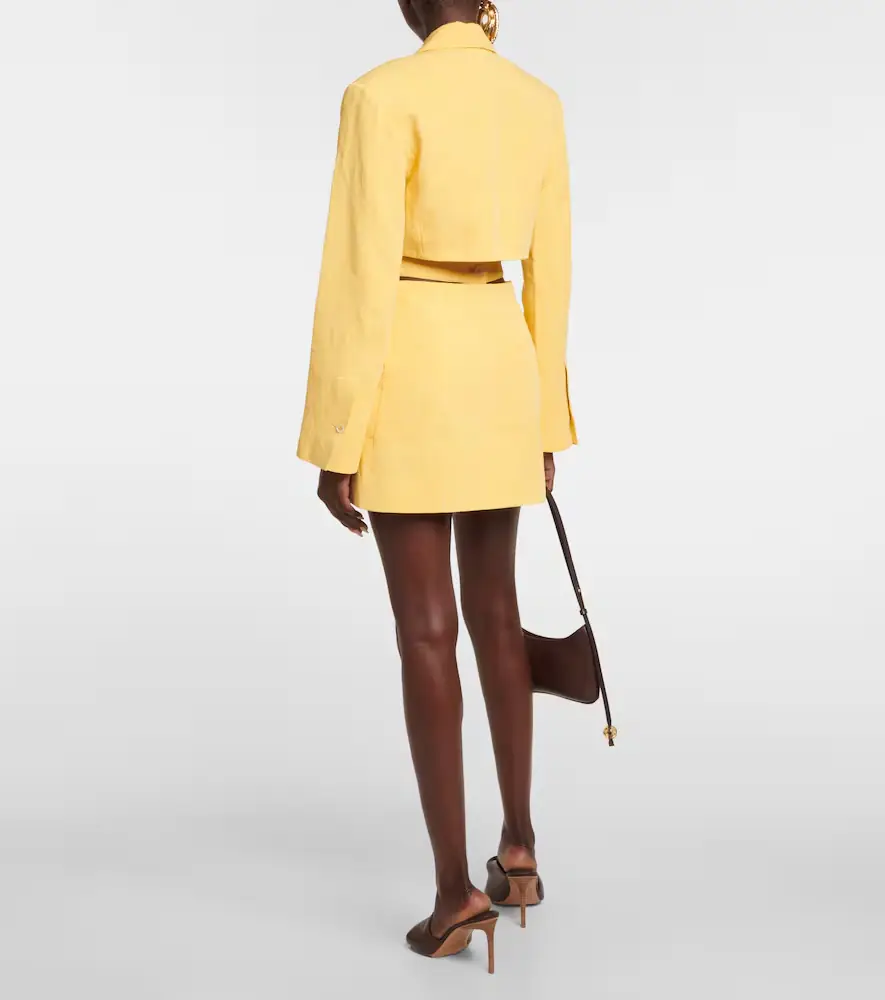 Jacquemus La Robe Bari linen-blend minidress | Thumbnail 2 Jacquemus La Robe Bari linen-blend minidress | Thumbnail 2